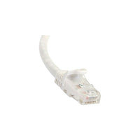 StarTech N6PATCH100WH 100' Cat 6 Snagless Patch Cable, White-RJ-45 Male connector on both sides for dependable network connectivity
