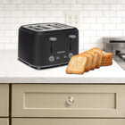 Kenmore 4-Slice Toaster with Dual Controls - Matte Black & Gray-Individual controls let you adjust each side separately or use one at a time for no wasted energy