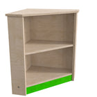 Flash Furniture Bright Beginnings Commercial Grade Wooden Kid's Two Tier Corner Kitchen Cabinet-Assembles in One Hour or Less