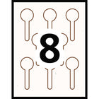 Avery Hemp Lid Seal Labels - 1-1/2" x 4" - Beige - 80 Labels-6