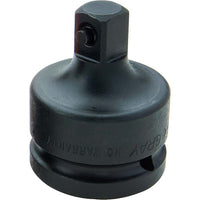 Gray Tools Adapter 1" Female 3/4" Male, Black Impact-Female (inches): 1"