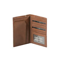 Champs Leather RFID Passport Holder, Tan (PH10-TAN)-Champs Leather RFID Passport Holder