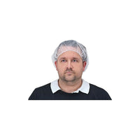 Zenith Safety Bouffant Caps, Non-Woven, White, Medium, 2000 Pack-Elasticized band for an optimum fit