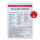 NordVPN - Complete 1-Un package de cybersécurité [Téléchargement]-Protégez vos données personnelles. NordVPN empêche d'autres personnes d'intercepter facilement vos données et de voler des informations personnelles précieuses lorsque vous naviguez