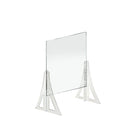 Azar Displays Acrylic Cashier Shield - 18"W x 24"H - Clear - 2 Pack-Counter Top Shield