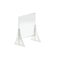 Azar Displays Acrylic Cashier Shield - 18"W x 24"H - Clear - 2 Pack-Counter Top Shield