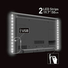 Barkan USB Mood Light for TV, 2 x 19.7" LED Strips (L10)-Powered by the TV's USB port -- eliminates the need for a wall socket.