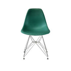 Plata Import Eiffel Chair, Peacock Seat, Chromed Legs (PC-016-PEACOCK)-Dining Chair