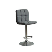 Plata Import Cien Adjustable Stool, Grey, 2 Pack-Bar Stool