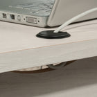 Sauder 47"W Summit Station L-Desk - Glacier Oak-Strong and lightweight panel construction