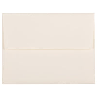 JAM Paper A2 Invitation Envelopes, 4.38 x 5.75, Strathmore Natural White Linen, 1000 Pack (99761B)-Natural white