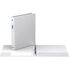 Davis Group Essential Binder, 1.0" Round Ring, White-Economy 3 Ring Binder, White, 1" Round Ring, holds up to 200 sheets of paper