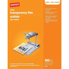 Staples Copier Transparency Film, 8-1/2" x 11", 100/Pack-For use in black & white or colour copiers