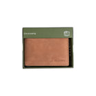 Champs Hunter Leather RFID Blocking Centre-Wing Wallet in Gift Box -  Tan-Hunter leather, tan