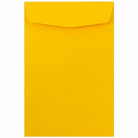 JAM Paper 6" x 9" Open End Catalog Envelopes - Sunflower Yellow - 50 Pack -Colour: Sunflower Yellow