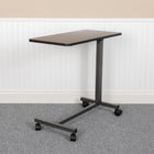 Flash Furniture Adjustable Overbed Table with Wheels for Home & Hospital-Four Wheels, Two Locking