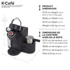 Keurig K-Cafe Single Serve Coffee, Latte and Cappuccino Maker, Dark Charcoal-Large 1.77 L (60 oz) Water Reservoir: Allows you to brew 6 cups before having to refill, saving you time and simplifying your morning routine. Removable reservoir makes refilling easy