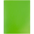 JAM Paper Plastic POP Two Pocket Clasp School Folders with Prong Clip Fasteners - Lime Green - 12 Pack (382ECligrg)-5