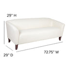 Flash Furniture HERCULES Imperial Series Leather Sofa - White-CA117 Fire Retardant Foam