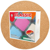 Sandtastik Classic Coloured Sand, 25 lb (11.3 kg) Box, Tan-Fine grain with natural sparkle throughout