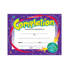 Trend Enterprises 8 1/2" x 11" Certificate of Completion, 180 Pack (T-2963)-Size: 8 1/2"(L) x 11"(W)
