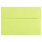 JAM Paper 4bar A1 Envelopes, 3.63 x 5 1/8, Brite Hue Ultra Lime Green, 250 Pack (155438H)-Ultra lime green brite hue recycled envelope