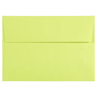 JAM Paper 4bar A1 Envelopes, 3.63 x 5 1/8, Brite Hue Ultra Lime Green, 250 Pack (155438H)-Ultra lime green brite hue recycled envelope