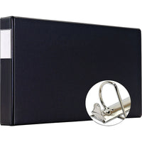 XtraLife 11" x 17" Slant-D Ring Binder, 1.5", Black-Slant D® rings hold 25% more sheets than standard round rings