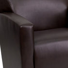 Flash Furniture HERCULES Majesty Series Brown Leather Chair-Flared Arms