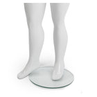 Can-Bramar RPPF-1 Plus Size Female Abstract Fibreglass Mannequin - Glass Base - Glossy White-Made of Fibreglass