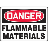 Safety Signs and Identification, Chemicals & Haz-Mat, Danger; Flammable Materials, SK299-Language - French
