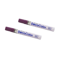 Marvy Uchida Broad-Point Opaque Paint Markers - Plum Purple - 2 Pack-Colour: Plum Purple