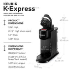 Keurig K-Express Single Serve K-Cup Pod Coffee Maker - With A Removable Reservoir And Strong Button Function - Black-6