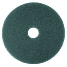 3M Professional Floor Cleaning Pads for Scrubbing - Blue - 20" - 5 Pack-Made of nylon and polyester fibres in an open textured non-woven construction