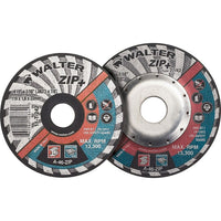 Walter Surface Technologies Zip+ Right Angle Grinder Reinforced Cut-Off Wheels - 4-1/2" x 1/16" - 7/8" Arbor - 12 Pack-Arbor Size 7/8"