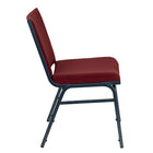 Flash Furniture HERCULES Heavy Duty Burgundy Patterned Fabric Stack Chairs-550 lb. Weight Capacity