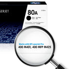 HP 80A (CF280A) Black Original LaserJet Toner Cartridge-What's in the box: One HP 80A (CF280A) toner cartridge