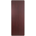 Flash Furniture – Table pliante rectangulaire avec surface en stratifié 36 x 96, acajou avec tréteaux noirs (YT3696MELWAL)-Acajou/stratifié, mélamine, métal