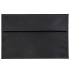 JAM Paper A7 Invitation Envelopes, 5.25 x 7.25, Black Linen Recycled, 100 Pack (v01205g)-Black