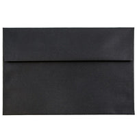 JAM Paper A7 Invitation Envelopes, 5.25 x 7.25, Black Linen Recycled, 100 Pack (v01205g)-Black