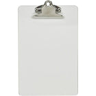 Merangue Planchette à pince en plastique - Mini - 6 po x 9 po - Transparent-Matière plastique mince avec clip en métal solide