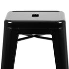 Flash Furniture 30" High Metal Indoor Bar Stool in Black - Stackable Set of 4-440 lb. Weight Capacity