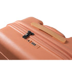Champs Linen 3-Piece Hardside Luggage Set - Expandable - Coral-Without Wheels - 28"  Case 28" H x 18" W x 12" D, 24"  Case 24" H x 16" W x 11" D, 20"  Case 20" H x 13.5"  x 9" D