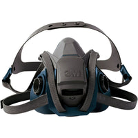 3M 6500Ql Series Half Facepiece Respirator With Quick-Latch Drop-Down Feature, Silicone, Large - 3 Pack-w/Quick-Latch Drop-Down Feature