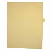 Mark Maker Legal Exhibit Index Tab Buff Single Tabs, 1/15th Cut, Letter Size, No Holes, Letter U, 25 Pack-Buff Single Tabs, 1/15th Cut