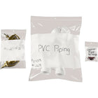 2-Mil Reclosable Polyethylene Bags with White I.D. Block and Hang Hole, 3" x 5", 1000 Pack-Dimension: 3"W x 5"L