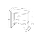 Monarch Specialties 2857 Accent Table - Grey Reclaimed Wood-Look/Black Metal-1 Year Limited Manufacturer Warranty