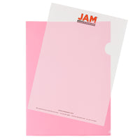 JAM Paper Plastic Sleeves, 9 x 11.5, Red, 120 Pack (2226316989B)-Red