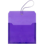 JAM Paper Plastic Envelopes with 2.63 Expansion, Elastic Closure, Letter Booklet, 9.75 x 13, Purple Poly, 12 Pack (218E25pug)-Purple