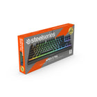 SteelSeries Apex 3 TKL Water Resistant RGB Quiet Gaming Keyboard-Compatible with Windows, Mac OS X, Xbox, and PlayStation
